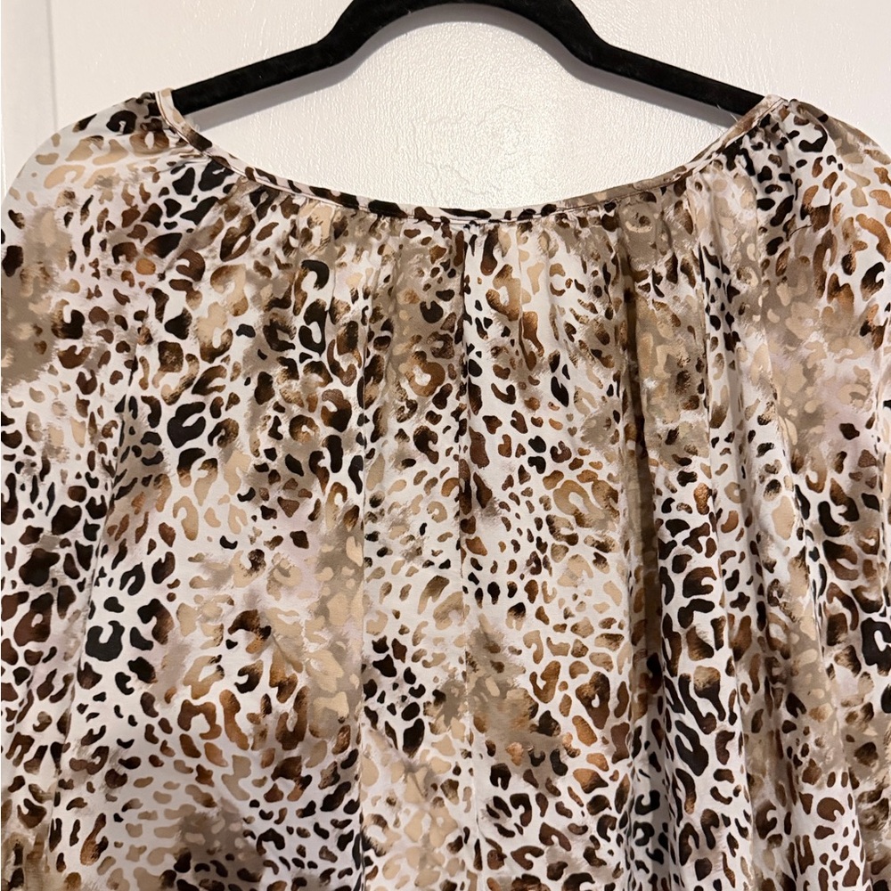 Cato Brown Leopard Print Blouse - Picture 6 of 10